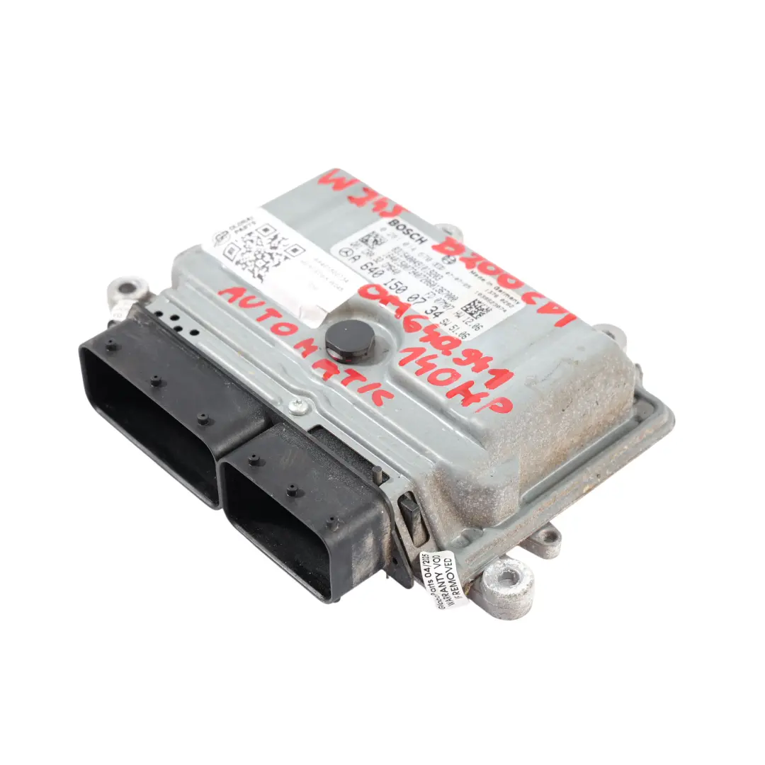 A200 B200 CDI OM640.941 140HP Module ECU Manuelle pour Mercedes W169 W245 à propos du numéro de pièce A6401500734 Mercedes W169 W245 A200 B200 CDI OM640.941 140HP Module ECU Manuelle - SKU A6401500734 - Numéro de pièce A6401500734