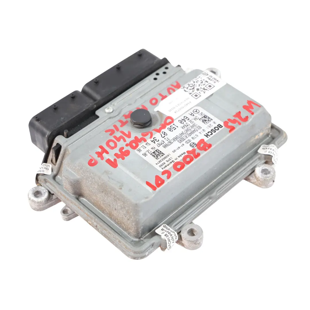 Mercedes W169 W245 A200 B200 CDI OM640.941 140HP Engine Module ECU - SKU A6401500734 - Part number A6401500734