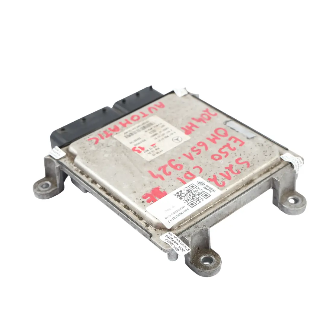 E250CDI BE OM651.924 204HP Motore Modulo ECU Kit per Mercedes S212 con numero di parte A6519005301 Mercedes S212 E250CDI BE OM651.924 204HP Motore Modulo ECU Kit - SKU A6519005301-13 - Numero di parte A6519005301