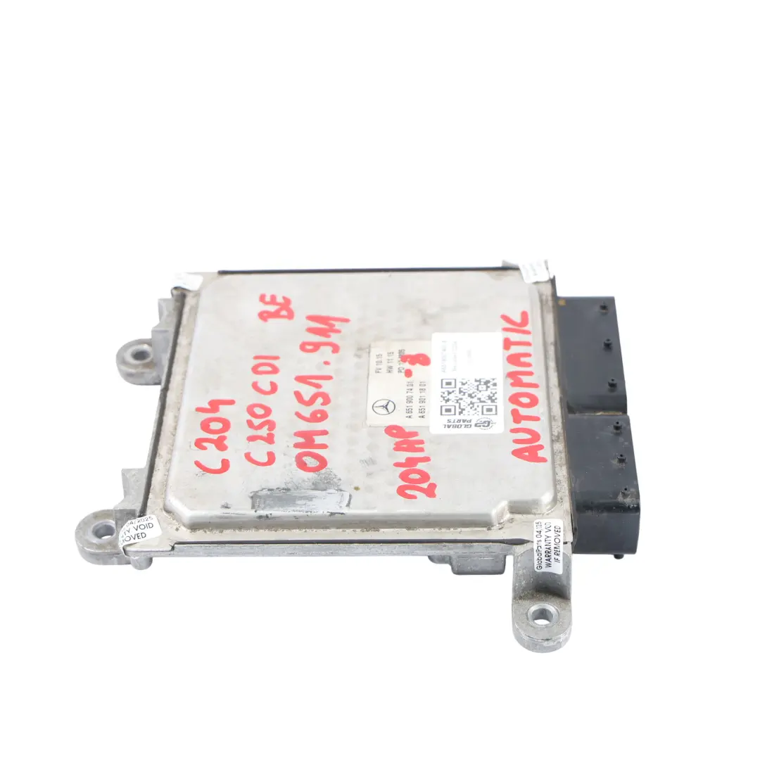 Mercedes C204 C250CDI OM651.911 204HP BlueEFFICIENCY Engine ECU Unit - SKU A6519007401-8 - Part number A6519007401