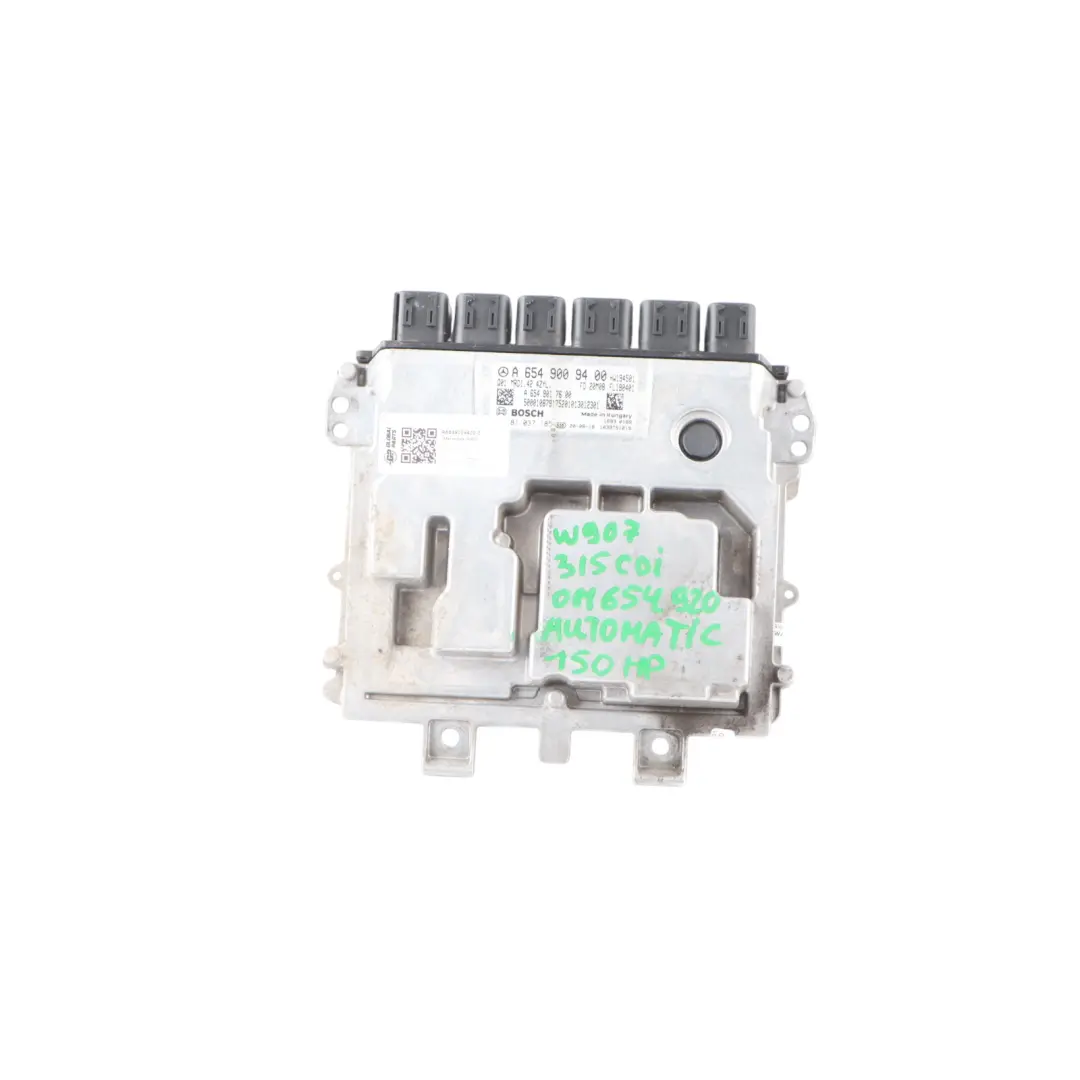 Mercedes W907 315CDI OM654.920 Komputer Silnika ECU BCM + Klucz - SKU A6549009400-3 - Numer Części A6549009400
