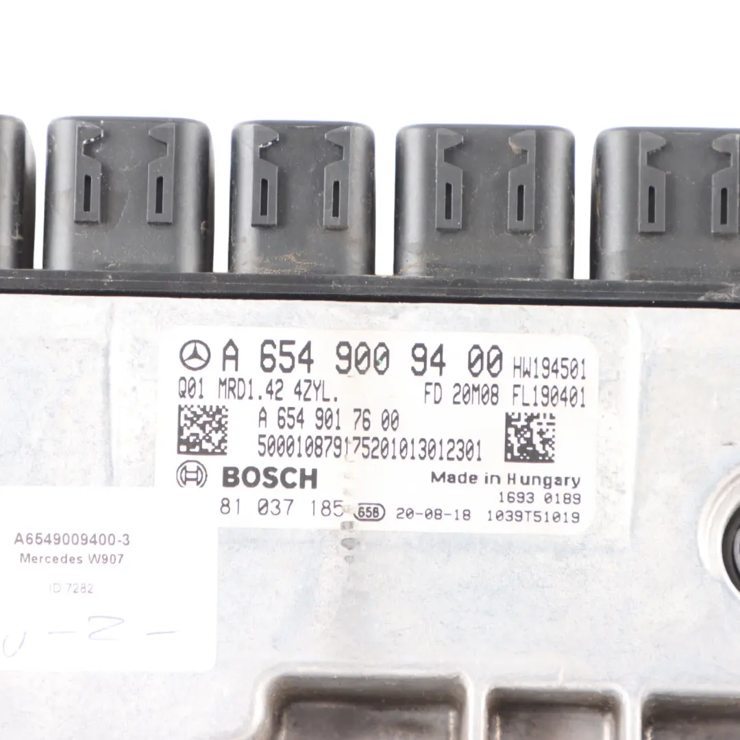 Mercedes W907 315CDI OM654.920 Komputer Silnika ECU BCM + Klucz - SKU A6549009400-3 - Numer Części A6549009400