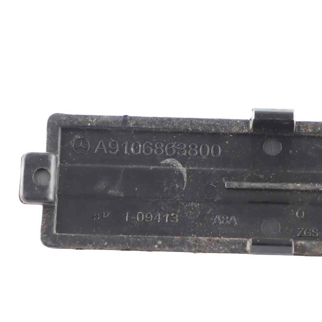 Mercedes Sprinter W907 Cover Sill Strip Trim Panel Black - SKU A9106863800 - Part number A9106863800
