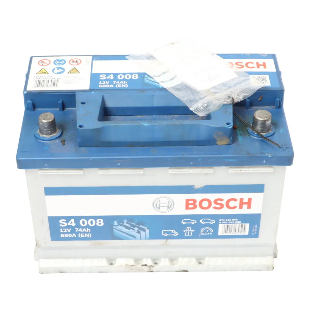 Bosch S4 008 Accumulator Battery 74Ah 680A 12V to with Part number Bosch S4 008 74Ah Accumulator Bosch S4 008 Accumulator Battery 74Ah 680A 12V - SKU Bosch S4 008 74Ah Accumulator-1 - Part number Bosch S4 008 74Ah Accumulator