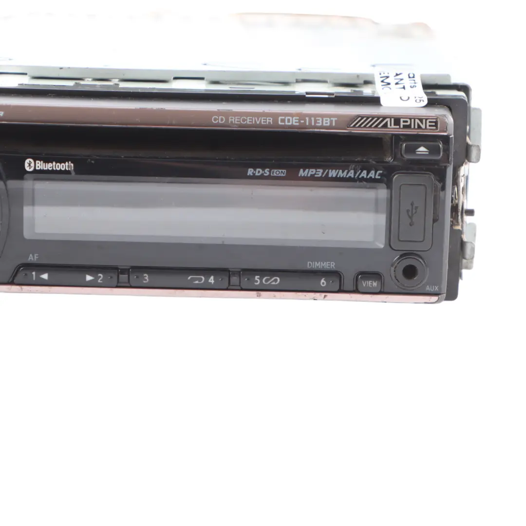 Genuine Alpine CD MP3 USB AUX Car Radio Stereo Audio Media Player to with Part number CDE-113BT Genuine Alpine CD MP3 USB AUX Car Radio Stereo Audio Media Player - SKU CDE-113BT - Part number CDE-113BT