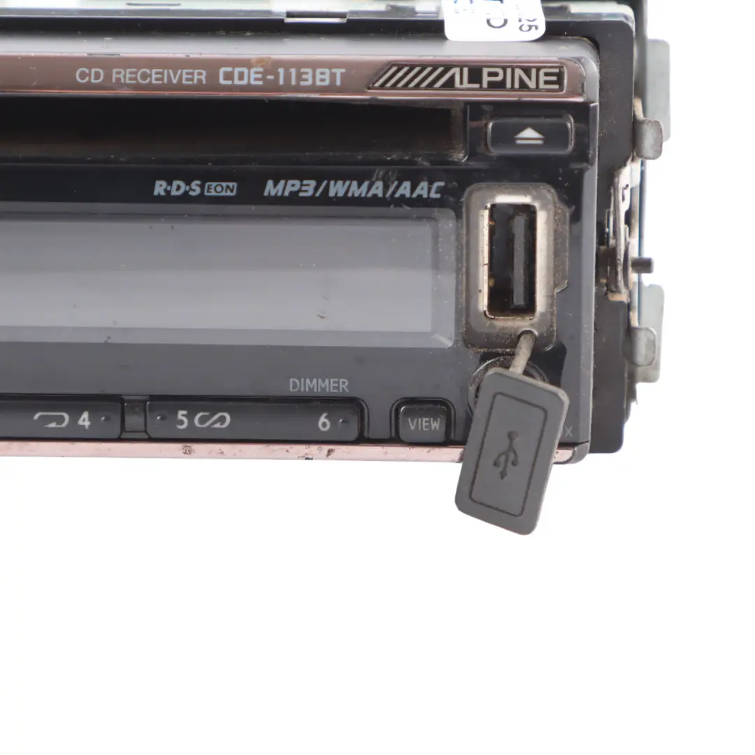 Genuine Alpine CD MP3 USB AUX Car Radio Stereo Audio Media Player to with Part number CDE-113BT Genuine Alpine CD MP3 USB AUX Car Radio Stereo Audio Media Player - SKU CDE-113BT - Part number CDE-113BT