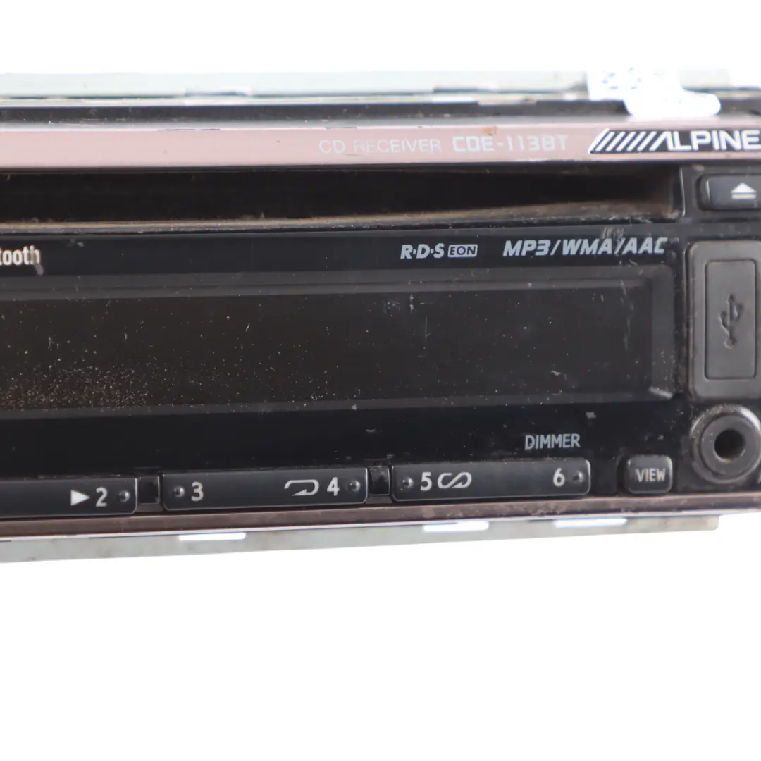 Genuine Alpine CD MP3 USB AUX Car Radio Stereo Audio Media Player to with Part number CDE-113BT Genuine Alpine CD MP3 USB AUX Car Radio Stereo Audio Media Player - SKU CDE-113BT - Part number CDE-113BT