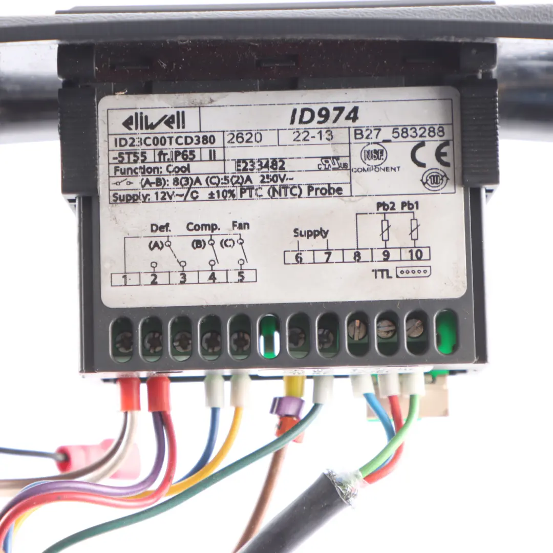 Eliwell Refrigeration Fridge Freezer Temperature Controller Module Panel ID974 to with Part number ELIWELL-ID974 Eliwell Refrigeration Fridge Freezer Temperature Controller Module Panel ID974 - SKU ELIWELL-ID974 - Part number ELIWELL-ID974