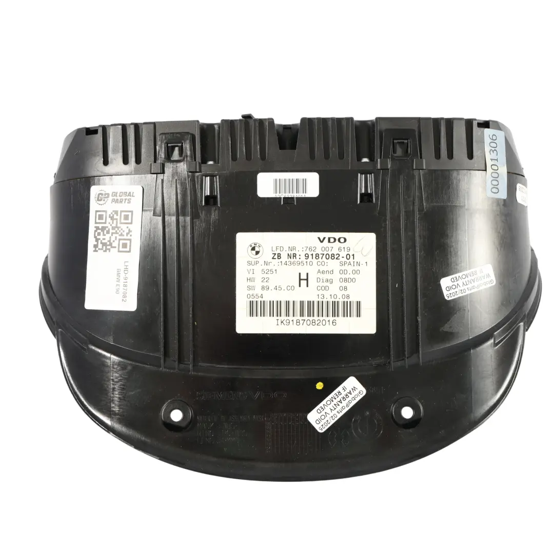 BMW E90 E91 E92 E93 Benzin Instrument Tachometer Uhren - SKU LHD-9187082 - Teilenummer 9187082