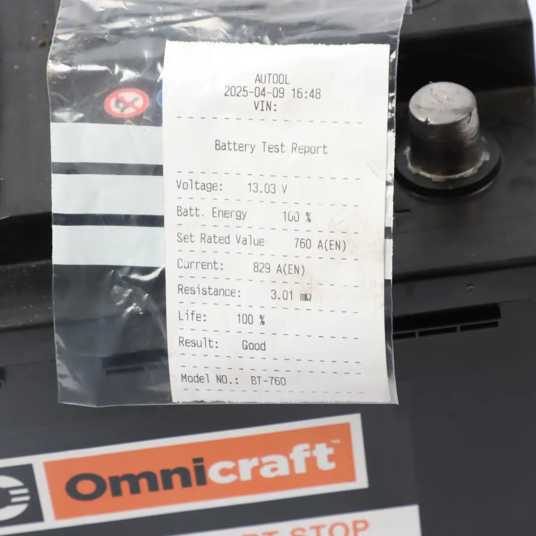 Omnicraft AGM Battery Accumulator Start Stop 70Ah 760A to with Part number OMNICRAFT-AGM-70AH Omnicraft AGM Battery Accumulator Start Stop 70Ah 760A - SKU OMNICRAFT-AGM-70AH - Part number OMNICRAFT-AGM-70AH