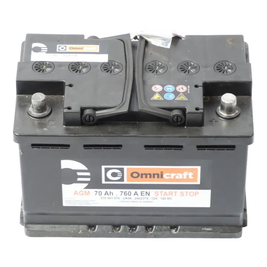 Omnicraft AGM Battery Accumulator Start Stop 70Ah 760A