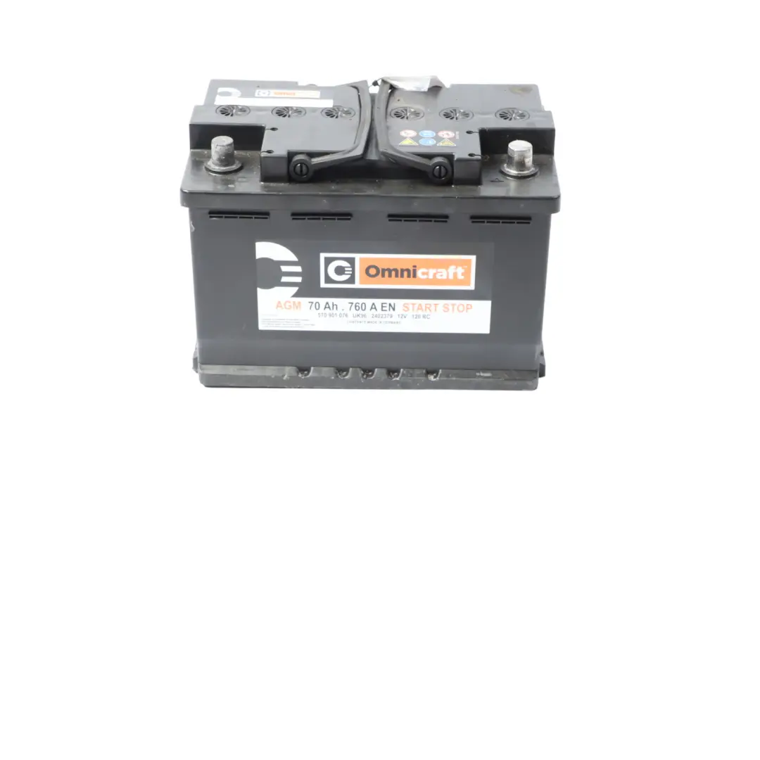  Omnicraft AGM Battery Accumulator Start Stop 70Ah 760A - SKU OMNICRAFT-AGM-70AH - Part number OMNICRAFT-AGM-70AH