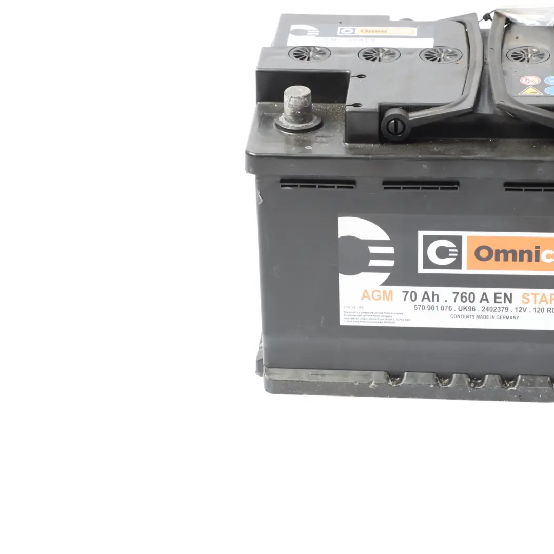  Omnicraft AGM Battery Accumulator Start Stop 70Ah 760A - SKU OMNICRAFT-AGM-70AH - Part number OMNICRAFT-AGM-70AH