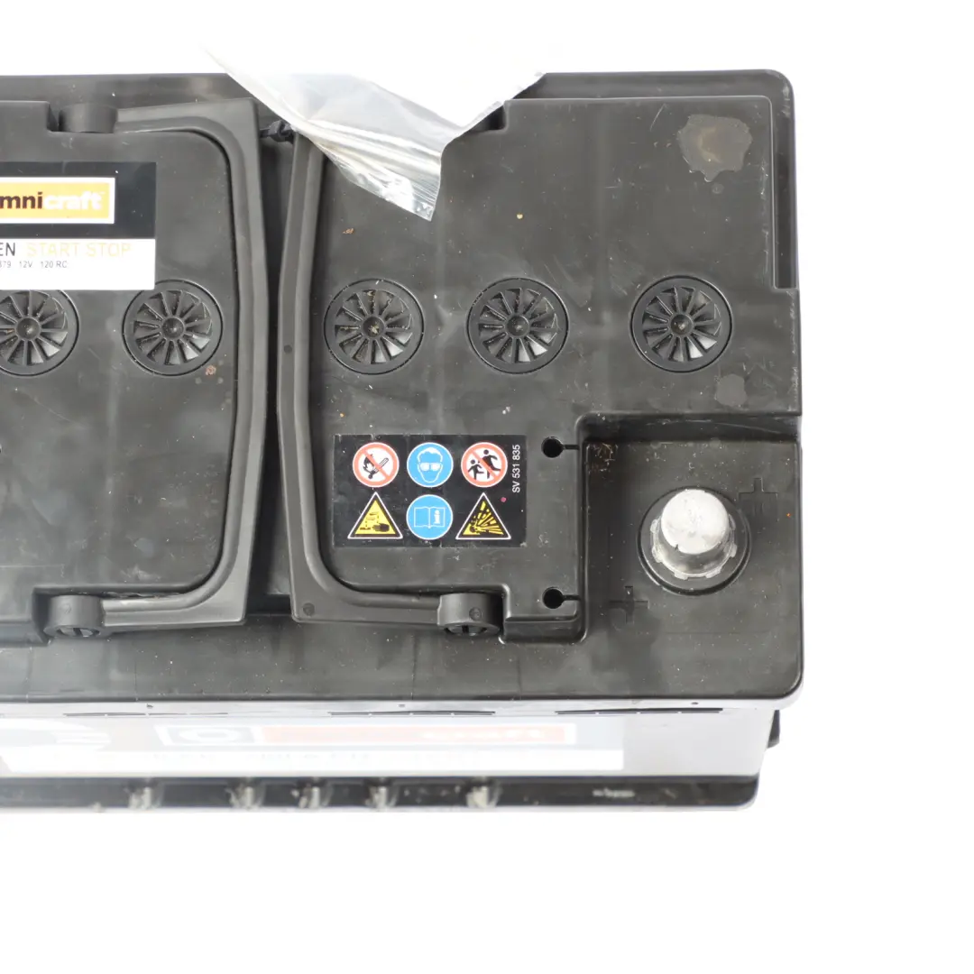  Omnicraft AGM Battery Accumulator Start Stop 70Ah 760A - SKU OMNICRAFT-AGM-70AH - Part number OMNICRAFT-AGM-70AH