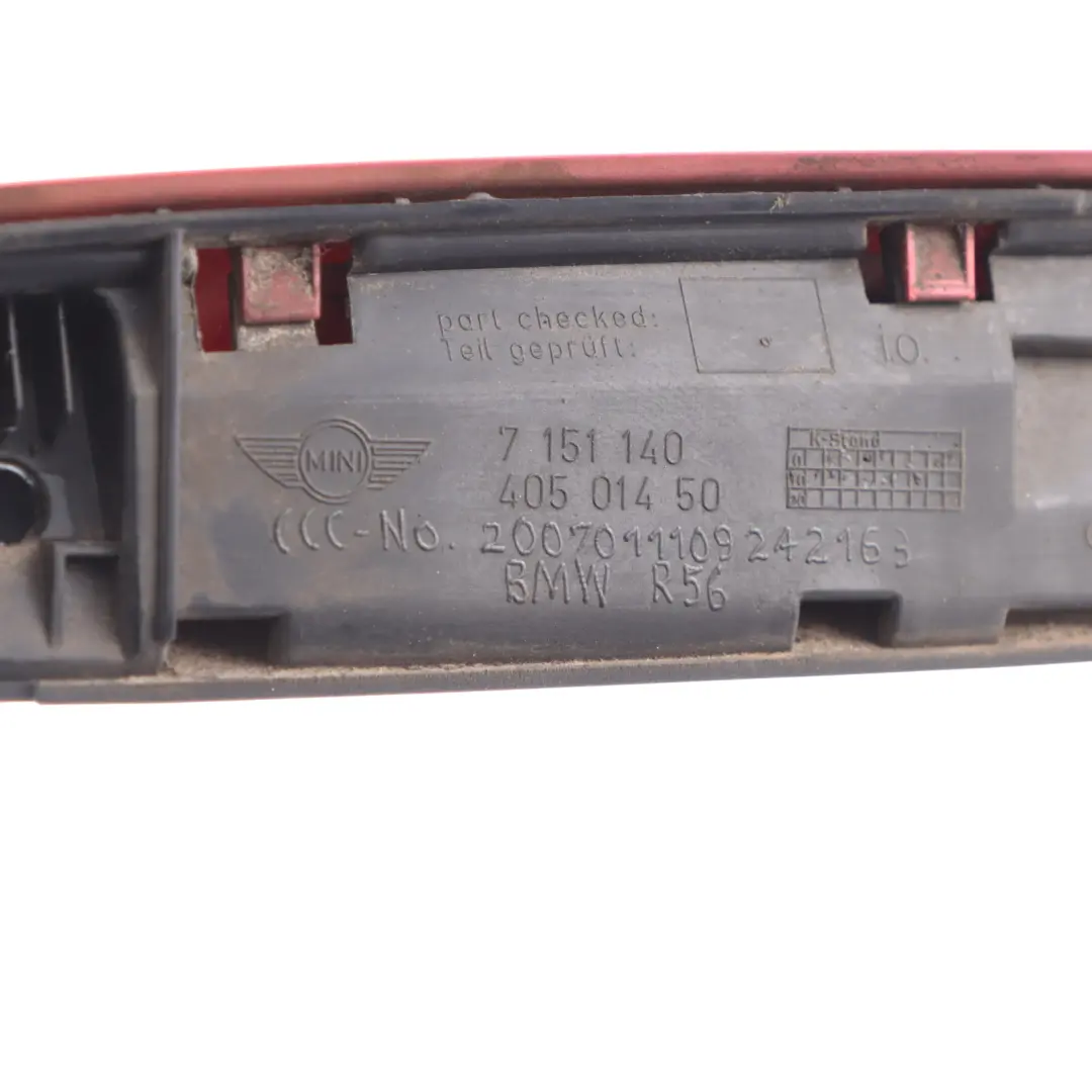 Boot Lid Trunk Grab Handle Panel Chili Red - 851 7151140 to Mini Cooper One R56 with Part number 0430312 Mini Cooper One R56 Boot Lid Trunk Grab Handle Panel Chili Red - 851 7151140 - SKU P0430312-CHRED - Part number 0430312
