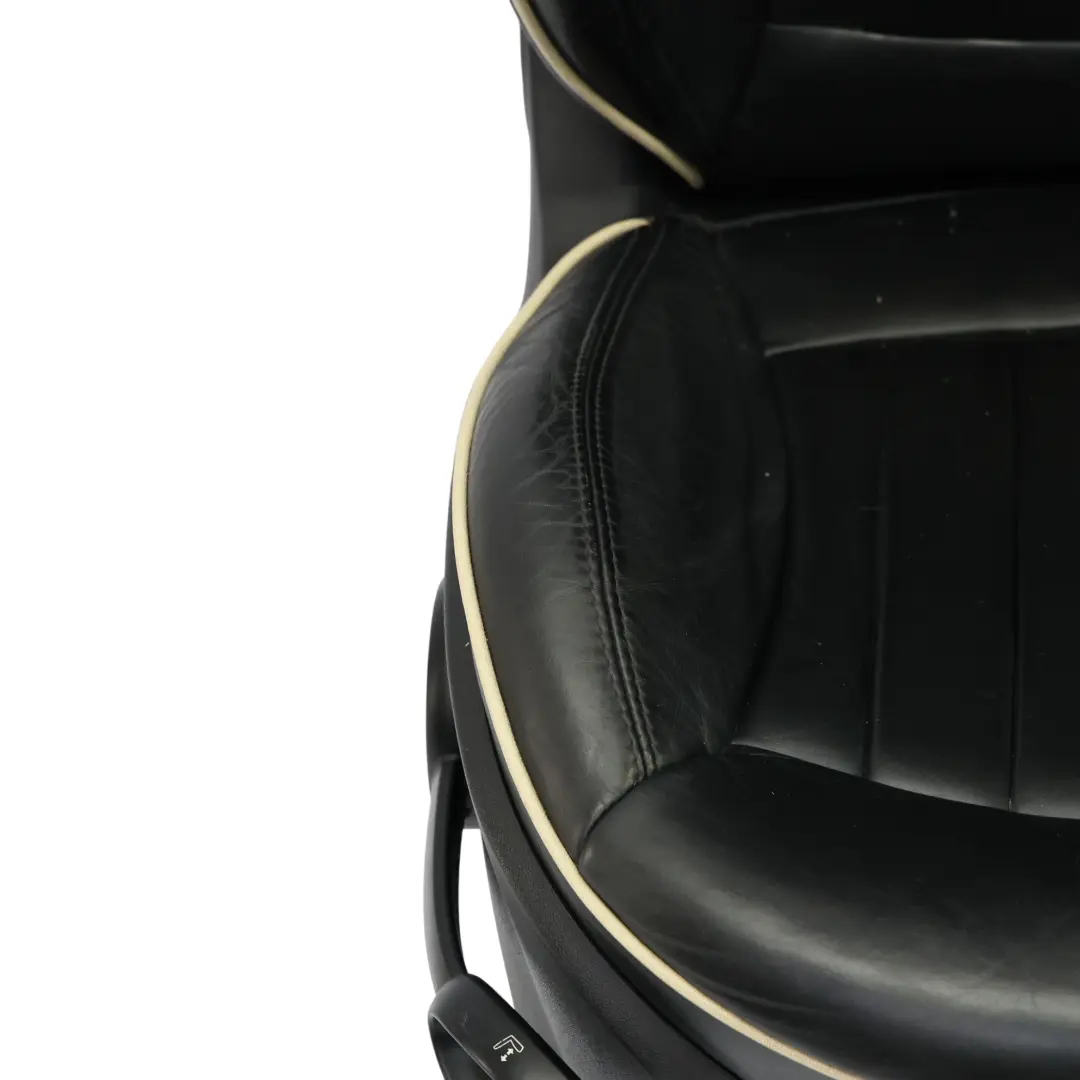 Deportes Cuero Negro Completo Salón Asientos Calefacción para Mini Cooper One con número de pieza R56 Mini Cooper One Deportes Cuero Negro Completo Salón Asientos Calefacción - SKU R56-SPORTS-FULL-LEATHER-BLACK-SEATS-LOUNGE - Número de pieza R56