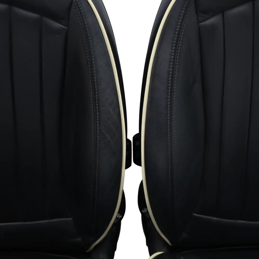 Mini Cooper One Sports Full Black Leather Lounge Interior Heated Seats Seat - SKU R56-SPORTS-FULL-LEATHER-BLACK-SEATS-LOUNGE - Part number R56