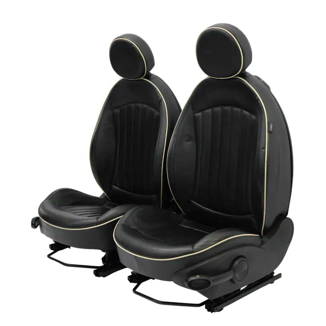 Mini Cooper One Sports Full Black Leather Lounge Interior Heated Seats Seat - SKU R56-SPORTS-FULL-LEATHER-BLACK-SEATS-LOUNGE - Part number R56