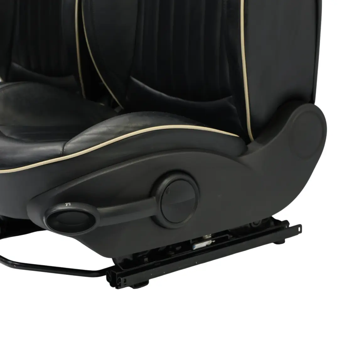 Mini Cooper One Sports Full Black Leather Lounge Interior Heated Seats Seat - SKU R56-SPORTS-FULL-LEATHER-BLACK-SEATS-LOUNGE - Part number R56