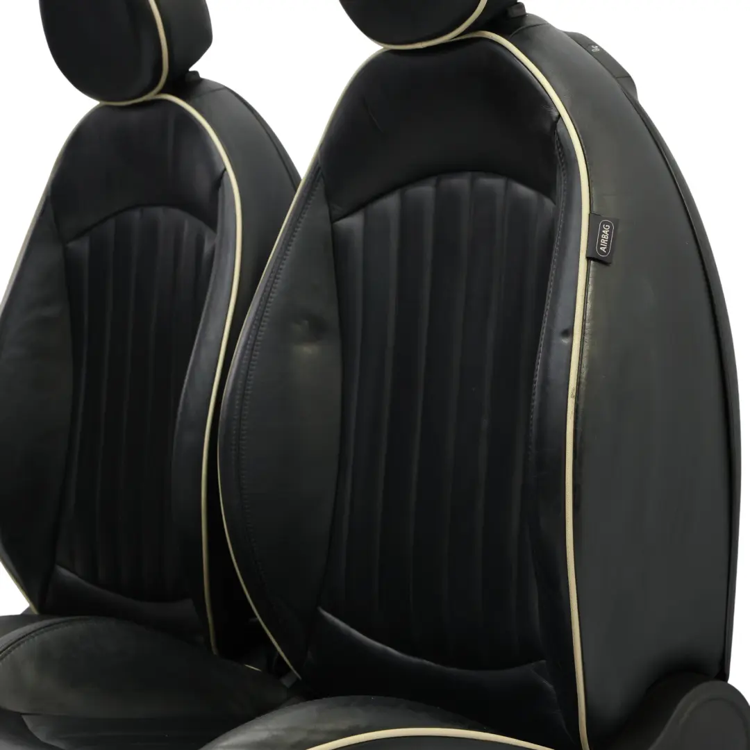 Mini Cooper One Sports Full Black Leather Lounge Interior Heated Seats Seat - SKU R56-SPORTS-FULL-LEATHER-BLACK-SEATS-LOUNGE - Part number R56