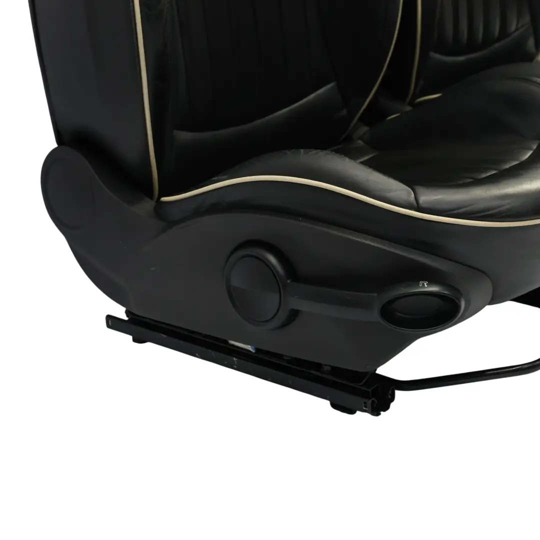 Deportes Cuero Negro Completo Salón Asientos Calefacción para Mini Cooper One con número de pieza R56 Mini Cooper One Deportes Cuero Negro Completo Salón Asientos Calefacción - SKU R56-SPORTS-FULL-LEATHER-BLACK-SEATS-LOUNGE - Número de pieza R56