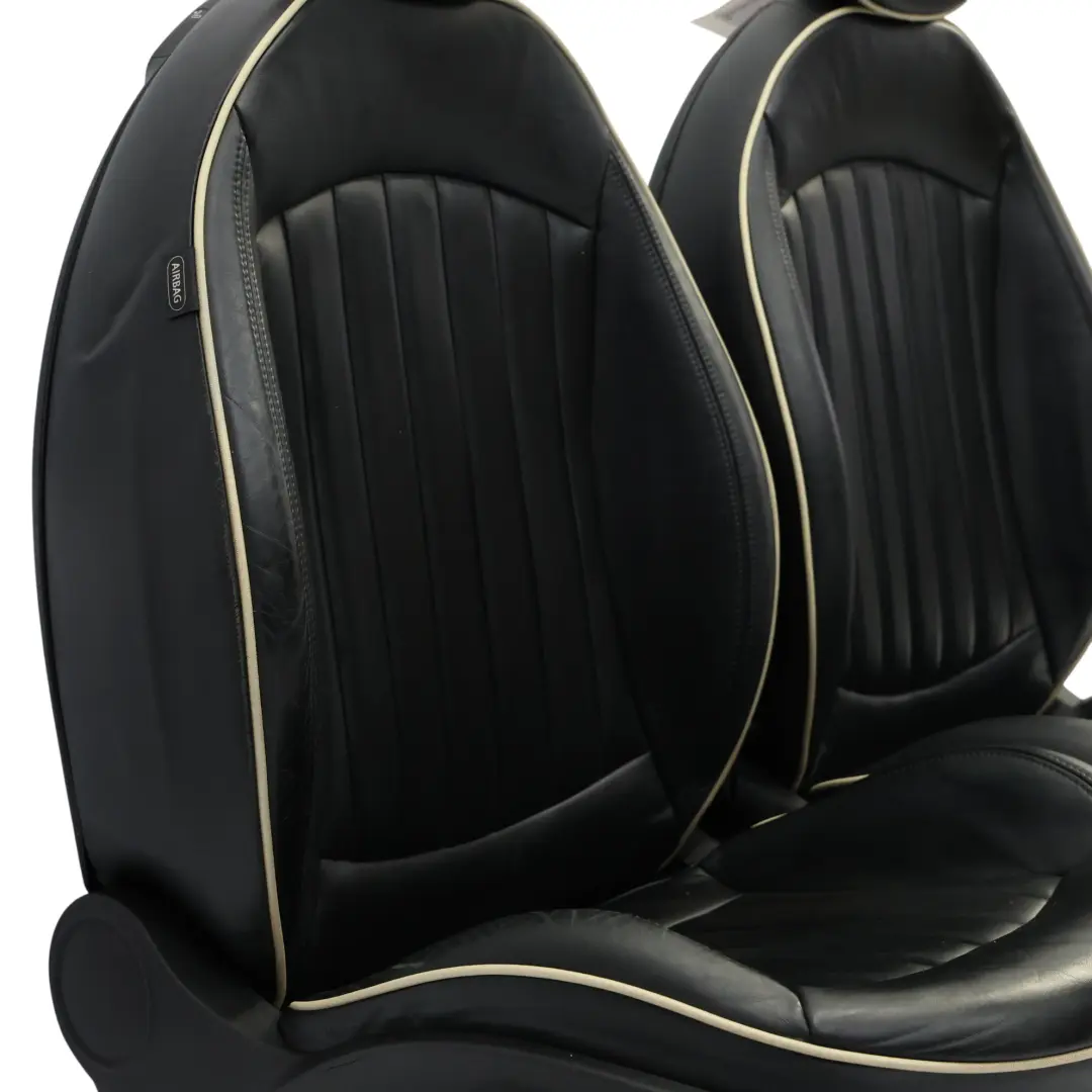 Deportes Cuero Negro Completo Salón Asientos Calefacción para Mini Cooper One con número de pieza R56 Mini Cooper One Deportes Cuero Negro Completo Salón Asientos Calefacción - SKU R56-SPORTS-FULL-LEATHER-BLACK-SEATS-LOUNGE - Número de pieza R56
