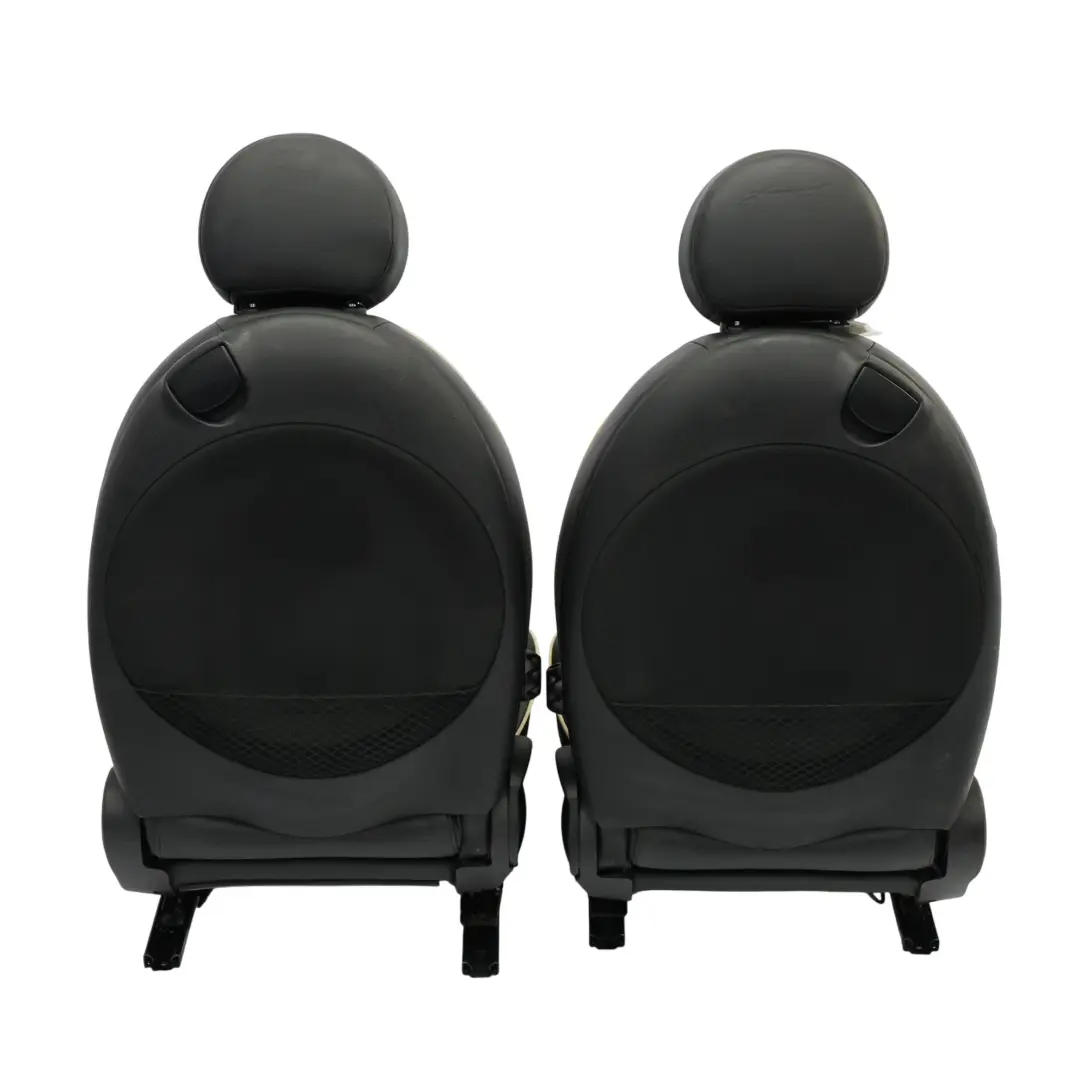 Mini Cooper One Sports Full Black Leather Lounge Interior Heated Seats Seat - SKU R56-SPORTS-FULL-LEATHER-BLACK-SEATS-LOUNGE - Part number R56