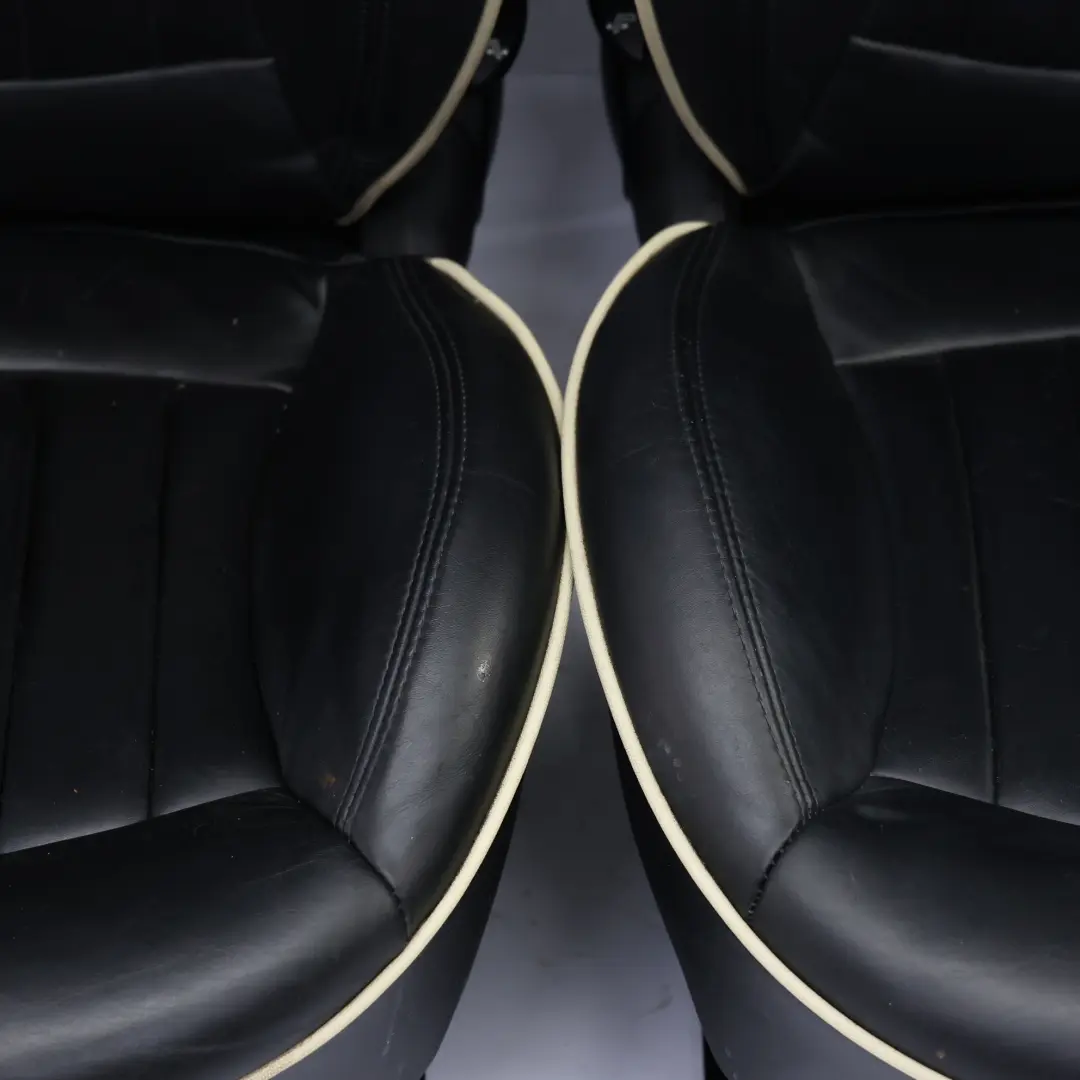 Deportes Cuero Negro Completo Salón Asientos Calefacción para Mini Cooper One con número de pieza R56 Mini Cooper One Deportes Cuero Negro Completo Salón Asientos Calefacción - SKU R56-SPORTS-FULL-LEATHER-BLACK-SEATS-LOUNGE - Número de pieza R56