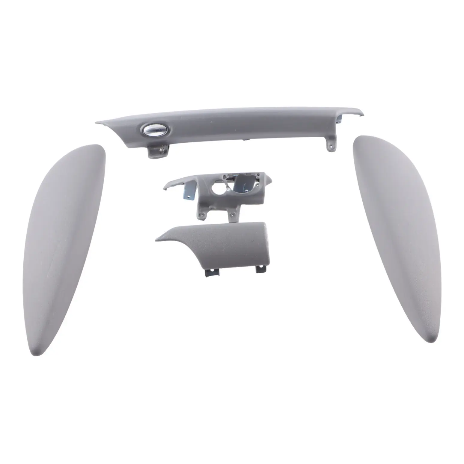 BMW Mini Cooper One 7 R56 Dashboard Dash Lower Trim Set Kit Dark Grey Plastic
