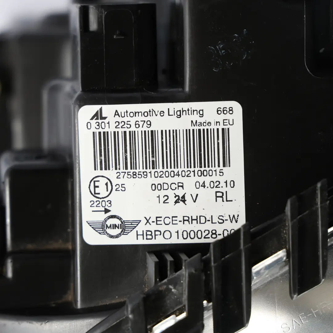 Bi-Xenon Headlight Lamp Left N/S 2758591 to Mini Cooper R55 R56 with Part number 7269991 Mini Cooper R55 R56 Bi-Xenon Headlight Lamp Left N/S 2758591 - SKU rhd--2758591-1 - Part number 7269991