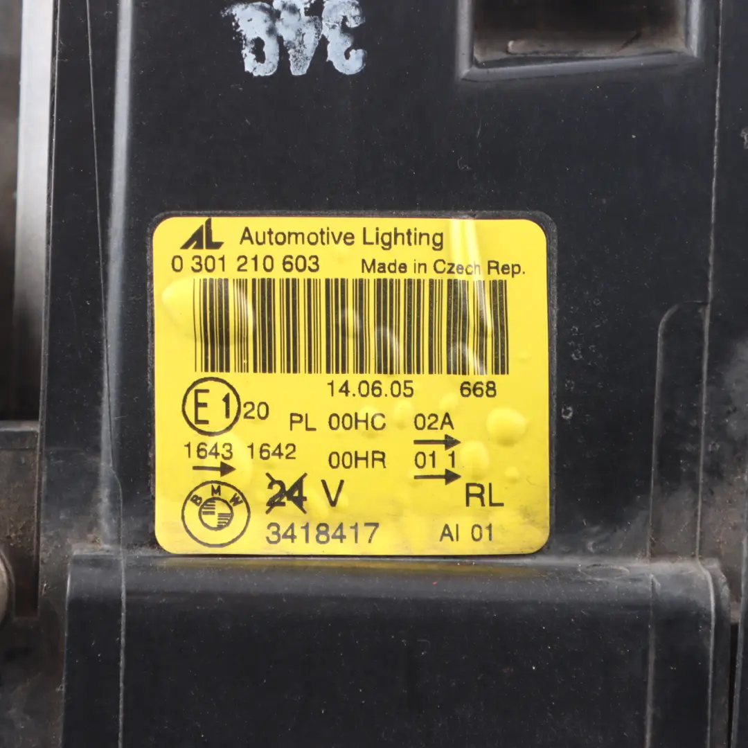 Headlight Lamp BMW X3 E83 Passenger Side Headlamp Left N/S to with Part number 3418417 Headlight Lamp BMW X3 E83 Passenger Side Headlamp Left N/S - SKU rhd-3418417 - Part number 3418417