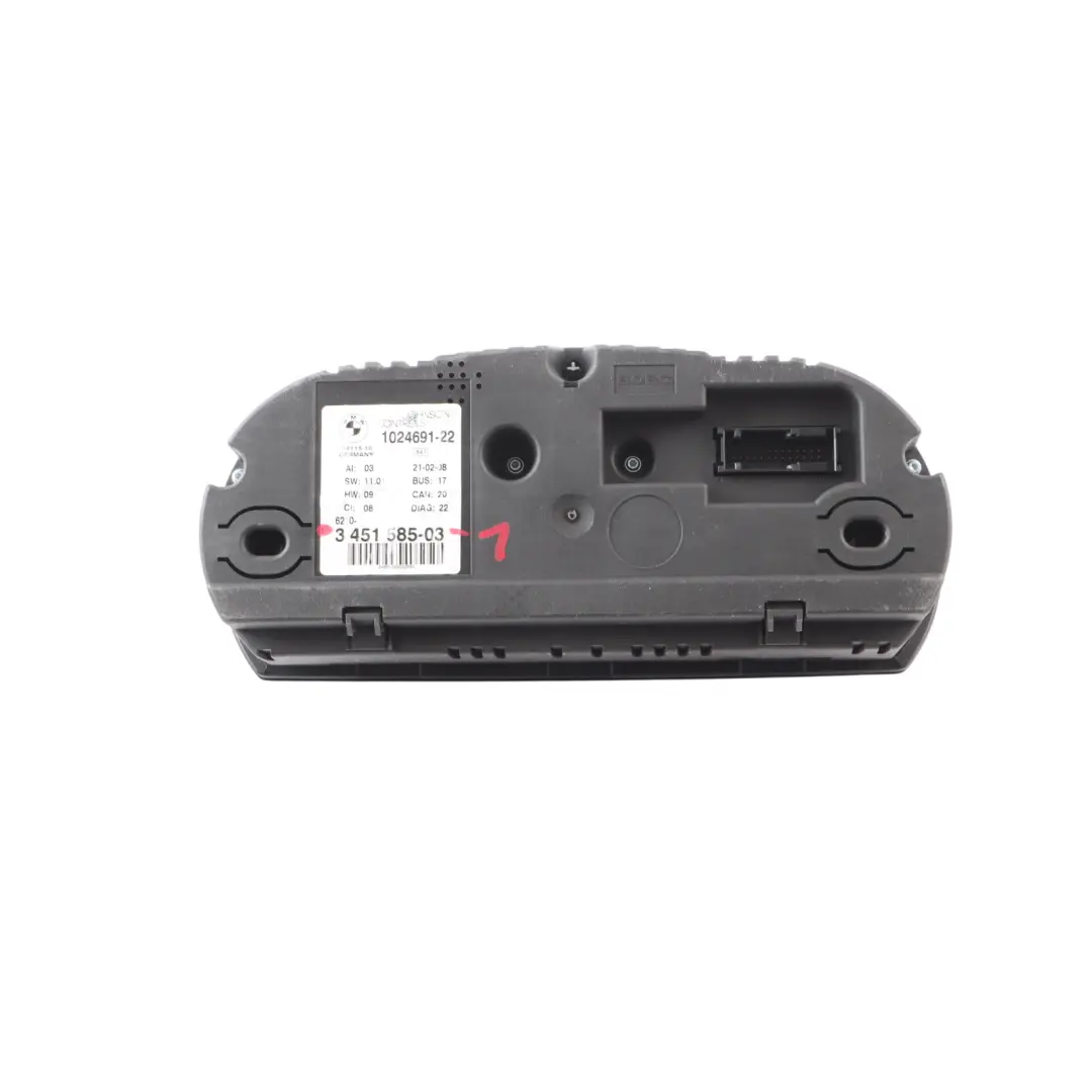 BMW X3 E83 Instrument Cluster Speedo Clocks Automatic - SKU RHD-3451585-1 - Part number 3451585