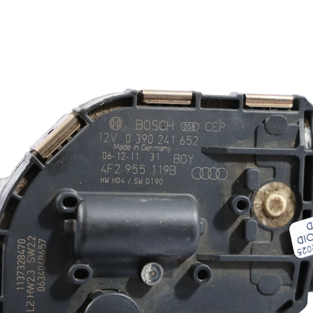 Front Wiper Motor to Audi A6 C6 with Part number 4F2955119B Audi A6 C6 Front Wiper Motor - SKU RHD-4F2955119B - Part number 4F2955119B
