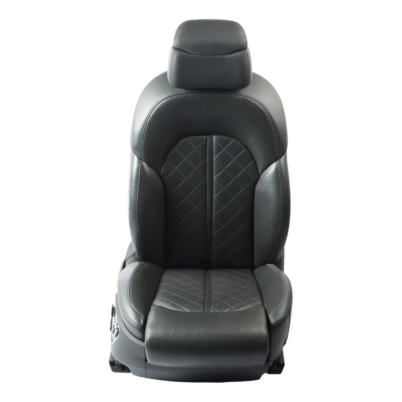 Audi A8 D4 4H Sport Seat Front Right O/S Heated Memory Leather Valcona Black