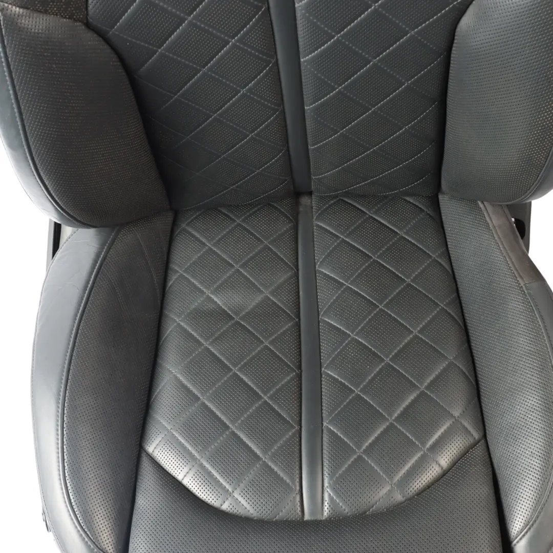 Audi A8 D4 4H Sport Seat Front Right O/S Heated Memory Leather Valcona Black - SKU RHD-4H0881806E-1 - Part number 4H0881806E