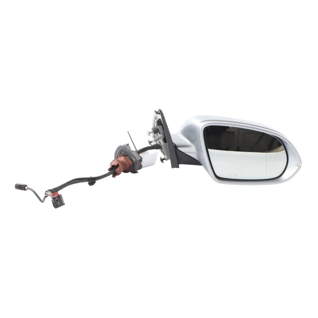 Audi A8 D4 Mirror Wing Electric Power Fold Right O/S Foil Silver Z7G - SKU RHD-4H2857410N-FSI - Part number 4H2857410N