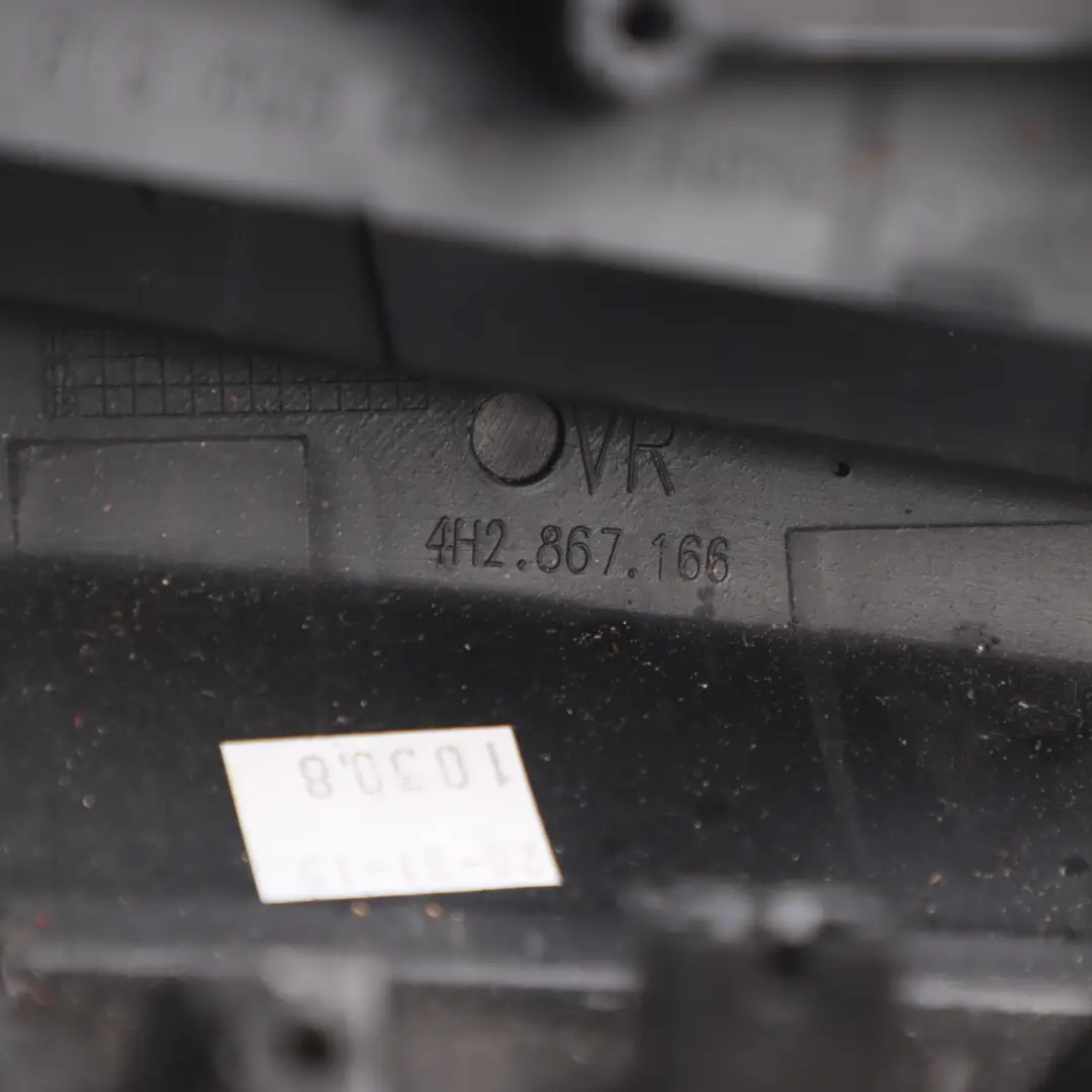 Audi A8 D4 Door Card Armrest Cover Trim Panel Front Right O/S Black - SKU RHD-4H2867166D - Part number 4H2867166D