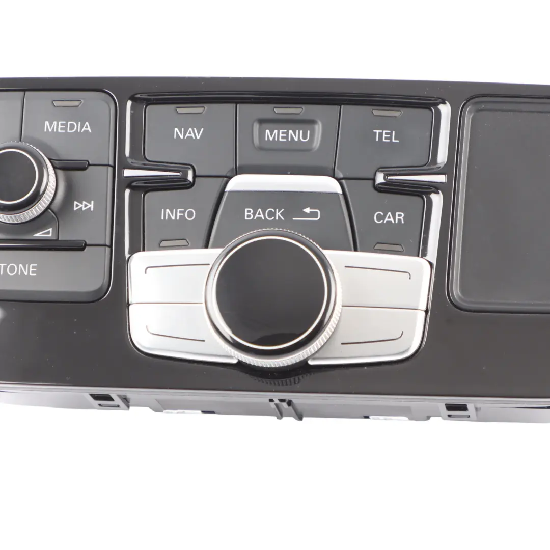 Sat Navi Multimedia Head Unit Radio Control Switch Panel to Audi A8 D4 with Part number 4H2919600L Audi A8 D4 Sat Navi Multimedia Head Unit Radio Control Switch Panel - SKU RHD-4H2919600L - Part number 4H2919600L