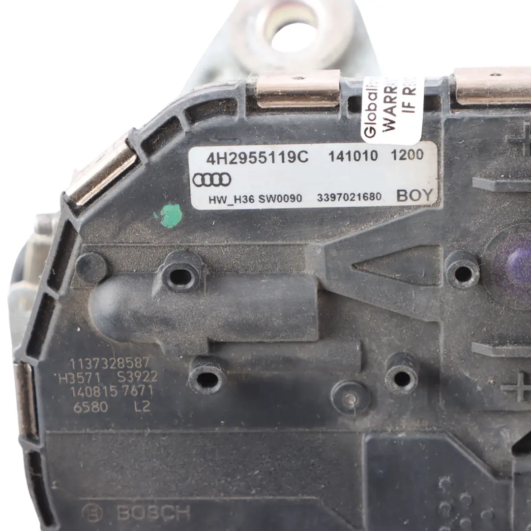 Wiper Linkage System Front Windscreen Windshield Motor 4H2955119C to Audi A8 D4 with Part number 4H2955023D Audi A8 D4 Wiper Linkage System Front Windscreen Windshield Motor 4H2955119C - SKU RHD-4H2955023D - Part number 4H2955023D