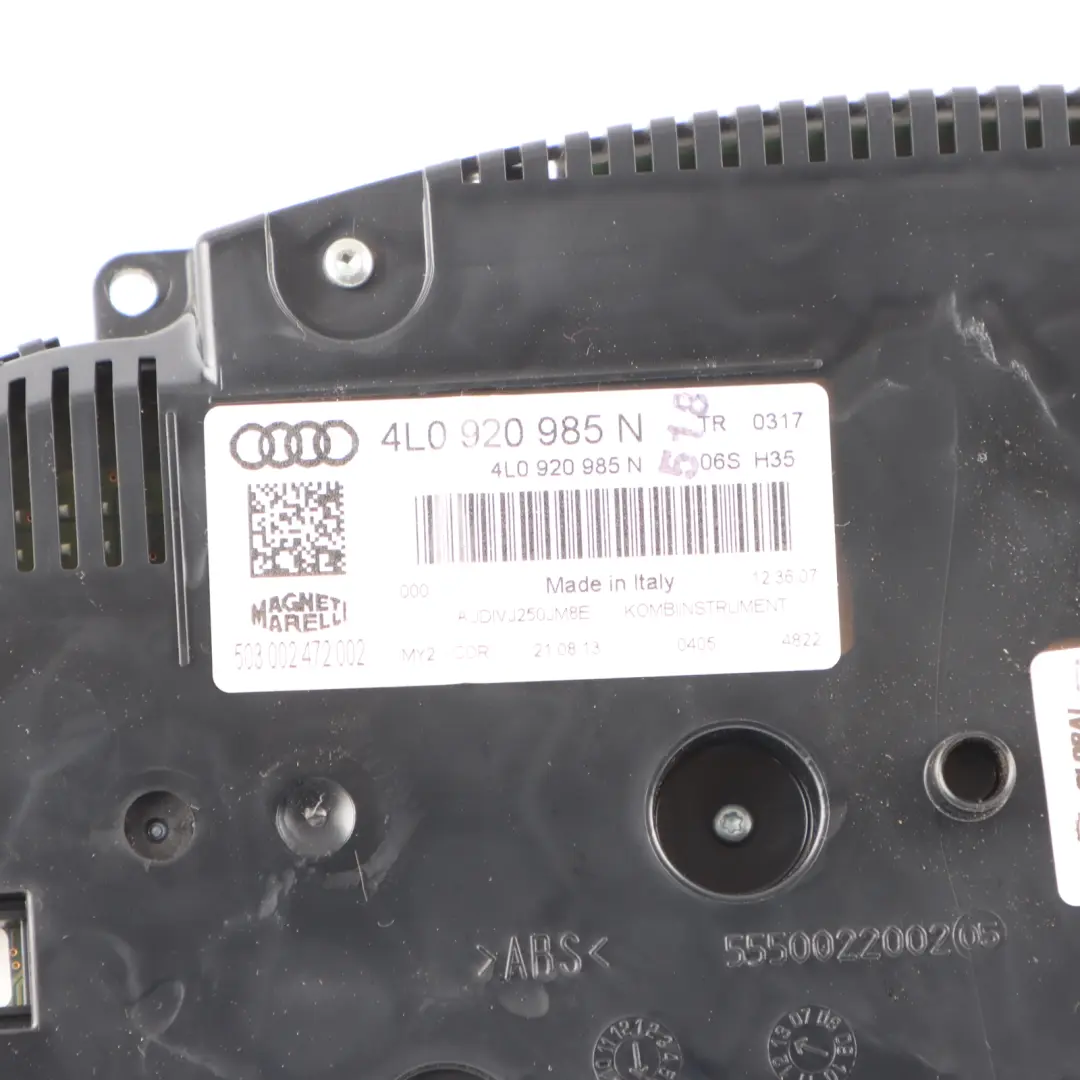 Audi Q7 4L Instrument Cluster Speedometer Clocks Automatic Diesel MPH - SKU RHD-4L0920985N - Part number 4L0920985N