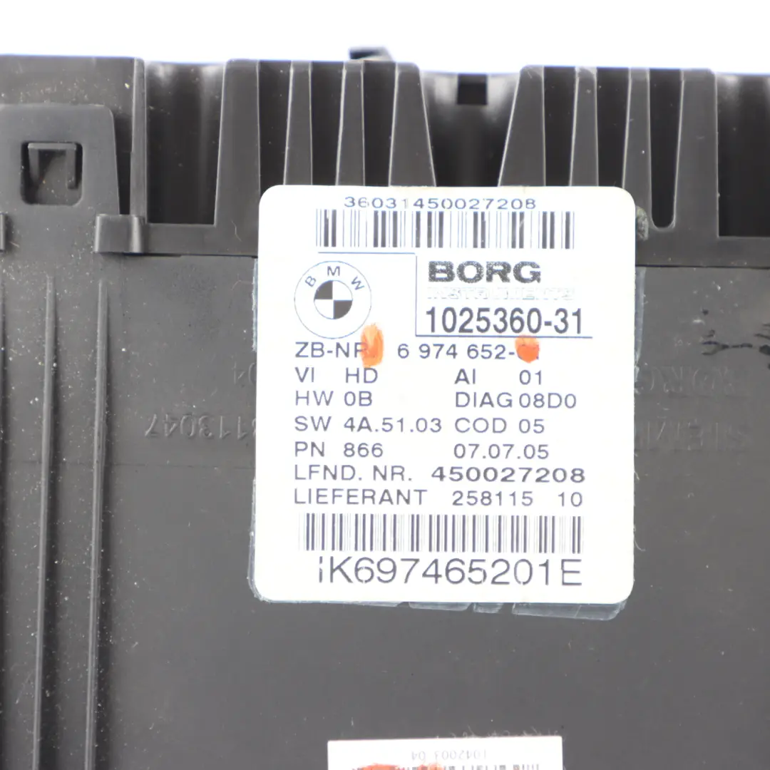  Instrument Cluster BMW E90 E91 E92 Petrol Speedo Clocks Meter Automatic - SKU RHD-6974652-1 - Part number 6974652