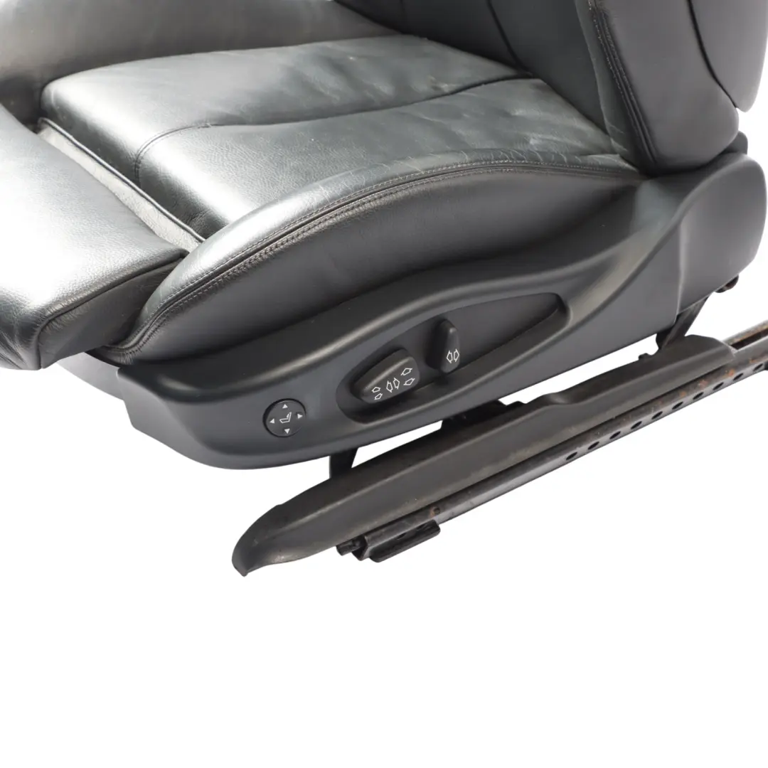 Leather Front Left N/S Passenger Seat Memory to BMW E63 LCI Sport Black with Part number 7063764 BMW E63 LCI Sport Black Leather Front Left N/S Passenger Seat Memory - SKU rhd-7063764-2 - Part number 7063764
