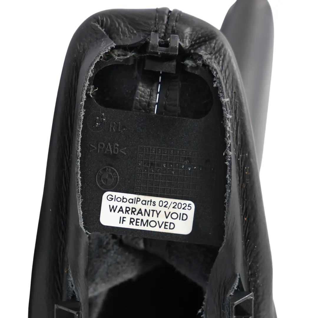 Lever Cover BMW E90 E91 E92 E93 Handbrake Trim Black Leather to with Part number 7155625 Lever Cover BMW E90 E91 E92 E93 Handbrake Trim Black Leather - SKU RHD-7155625-4 - Part number 7155625