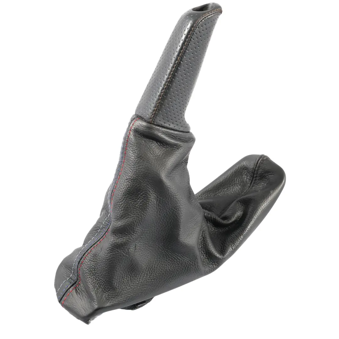 Lever Cover BMW E90 E91 E92 E93 Handbrake Trim Black Leather to with Part number 7155625 Lever Cover BMW E90 E91 E92 E93 Handbrake Trim Black Leather - SKU RHD-7155625-4 - Part number 7155625