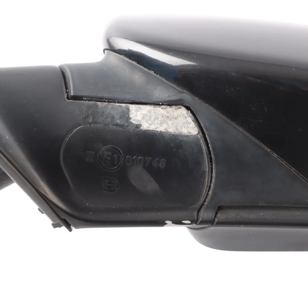  Wing Mirror BMW E60 E61 LCI Heated Left Door N/S Black Sapphire Metallic 475 - SKU RHD-7189571-BS - Part number 7189571
