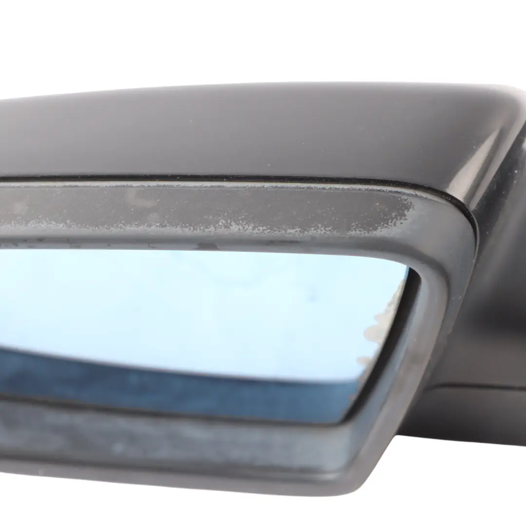  Wing Mirror BMW E60 E61 LCI Heated Left Door N/S Black Sapphire Metallic 475 - SKU RHD-7189571-BS - Part number 7189571