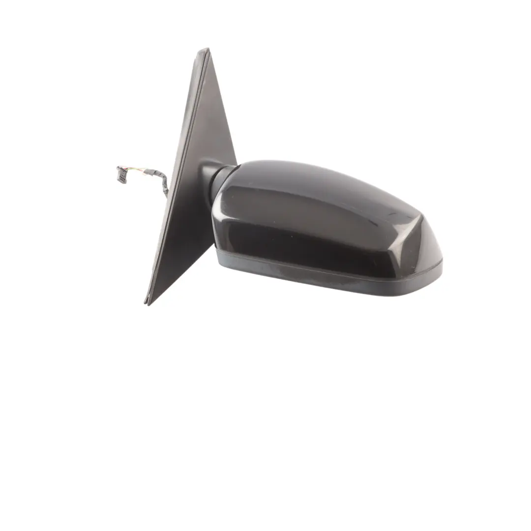 BMW E60 E61 LCI Wing Mirror Door Right O/S Outside Black Sapphire 475 - SKU RHD-7189574-BS - Part number 7189574
