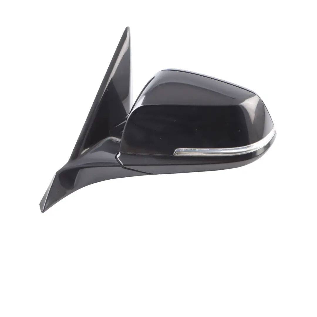 BMW F20 Links Wing Mirror N/S High Gloss Auto Dip Black Sapphire - 475 - SKU rhd-7242823-BS - Part number 7242823