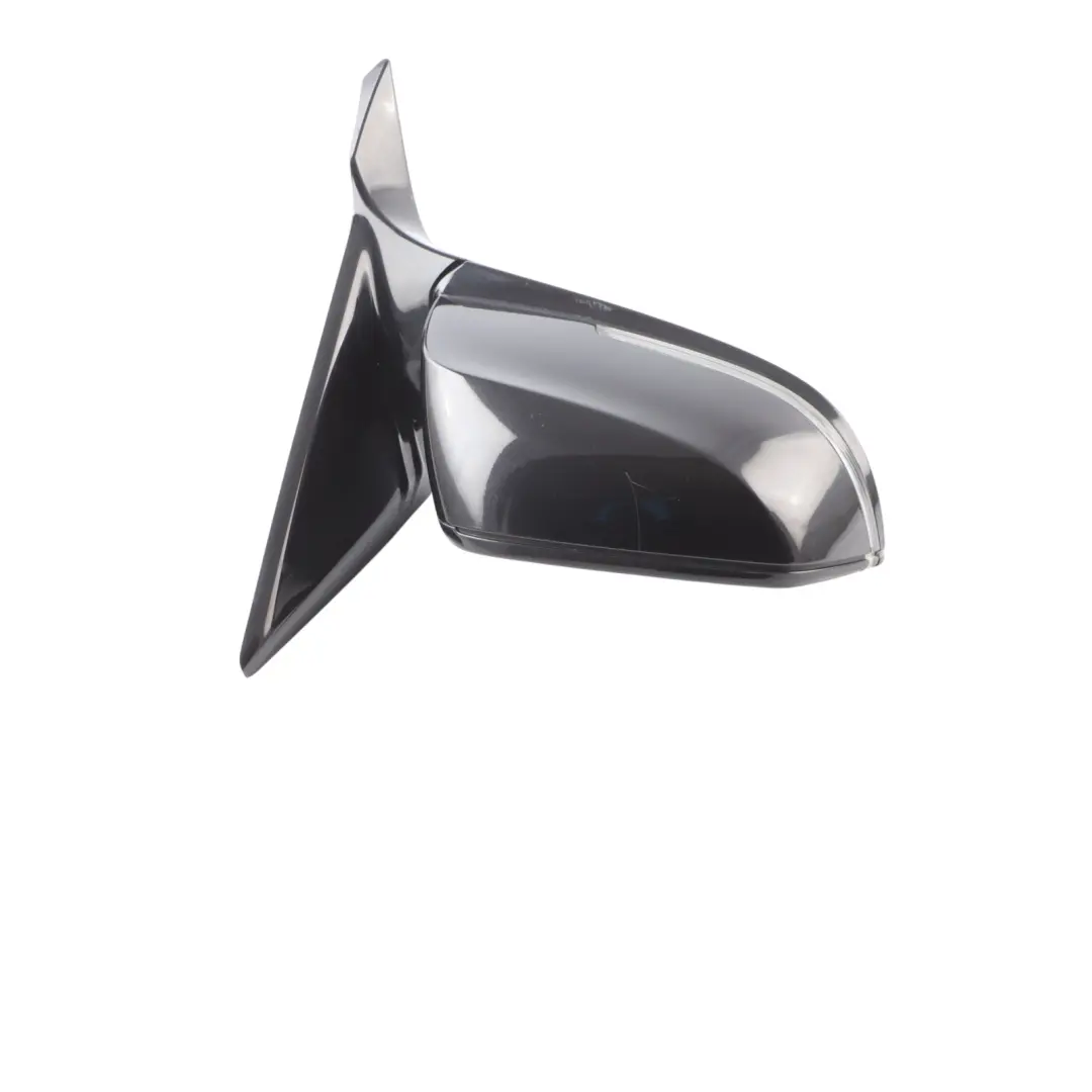 BMW F20 Door Wing Mirror Right O/S Gloss Auto Dip Black Sapphire - 475 - SKU RHD-7242824-BS - Part number 7242824