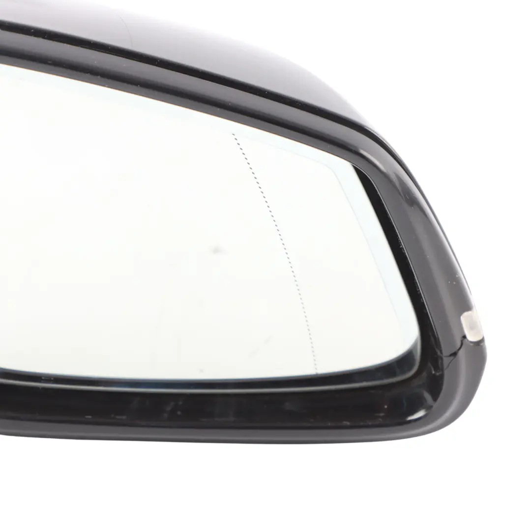 BMW F20 Door Wing Mirror Right O/S Gloss Auto Dip Black Sapphire - 475 - SKU RHD-7242824-BS - Part number 7242824